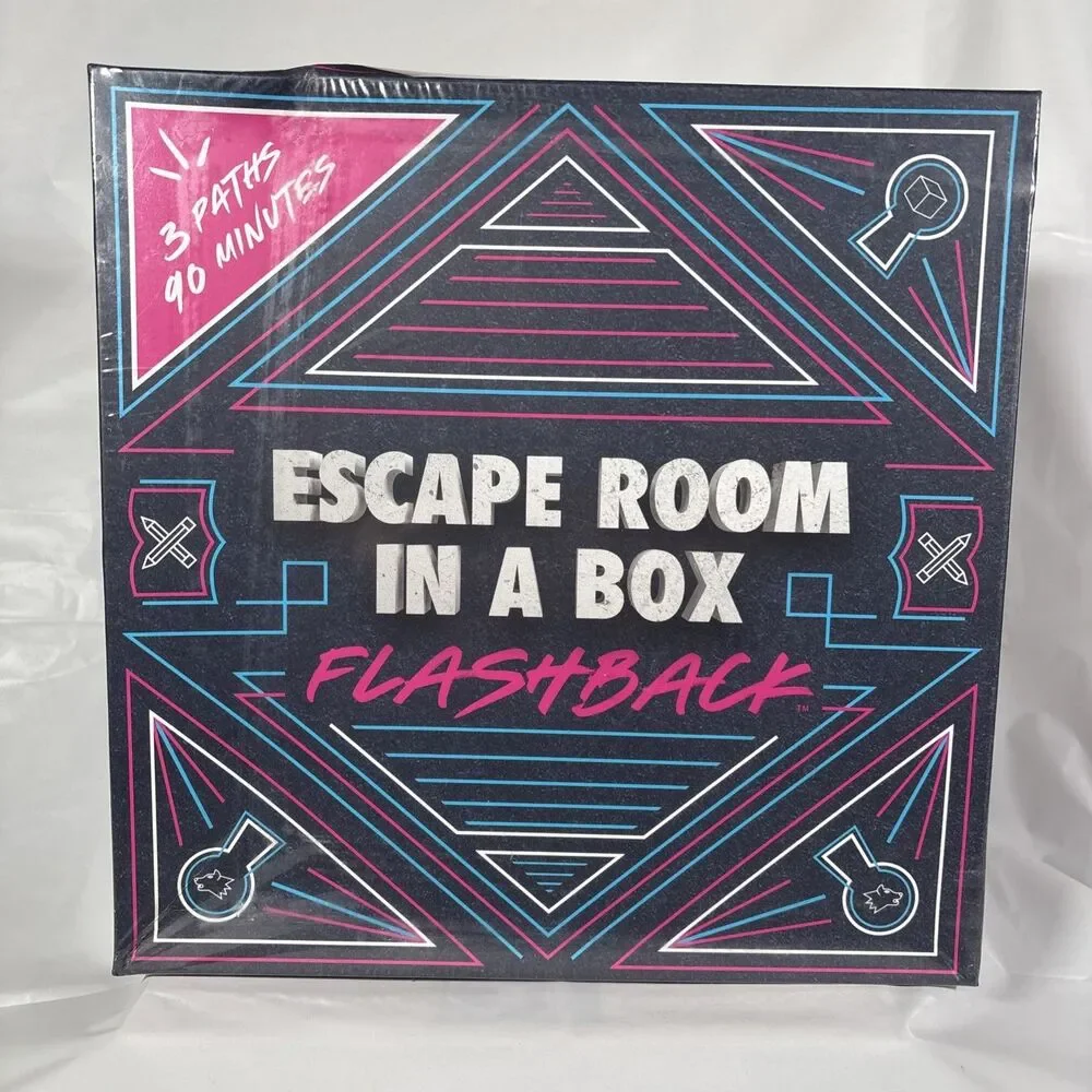 Escape Room in a Box Flashback Board Game (Mattel 2018) NEW Factory Sealed